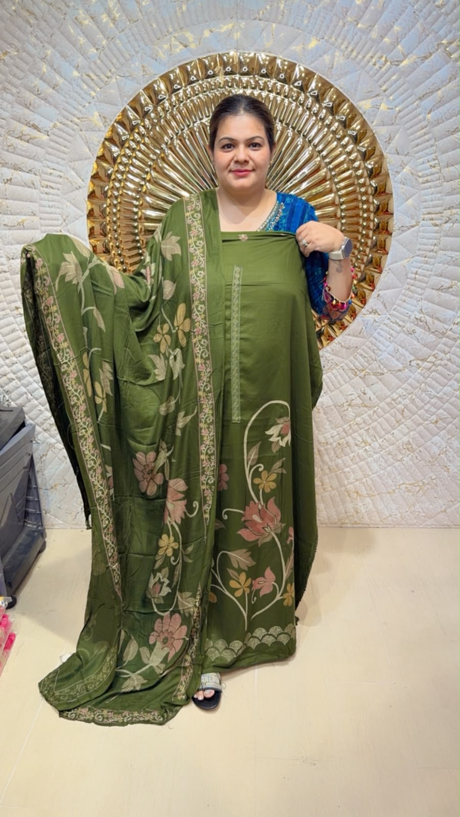 designer pure pashmina suit ccc119
