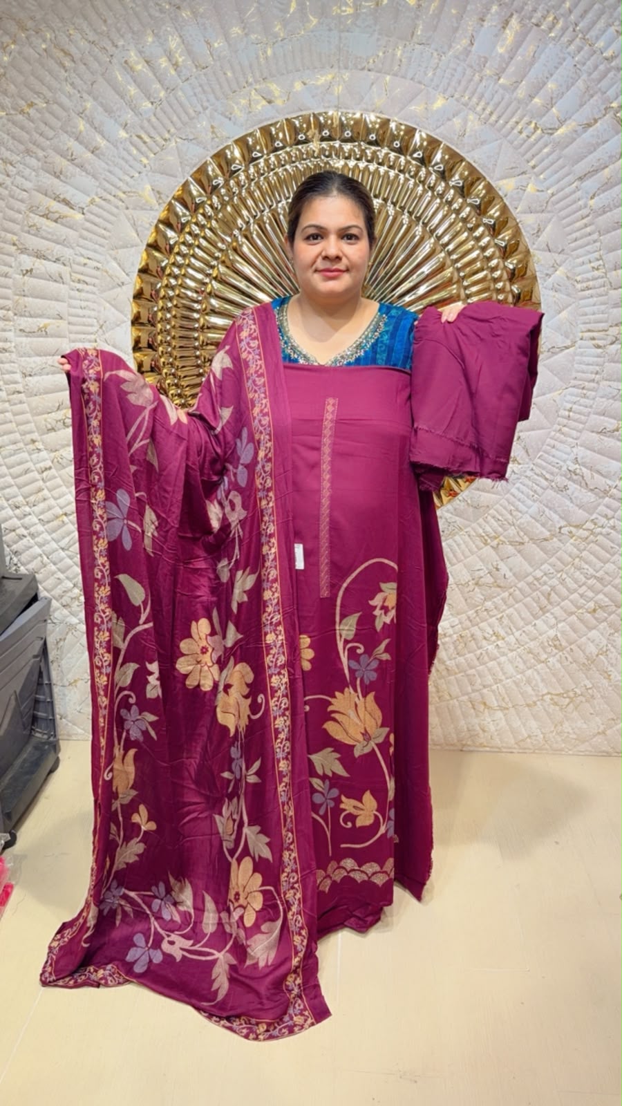 designer pure pashmina suit ccc119