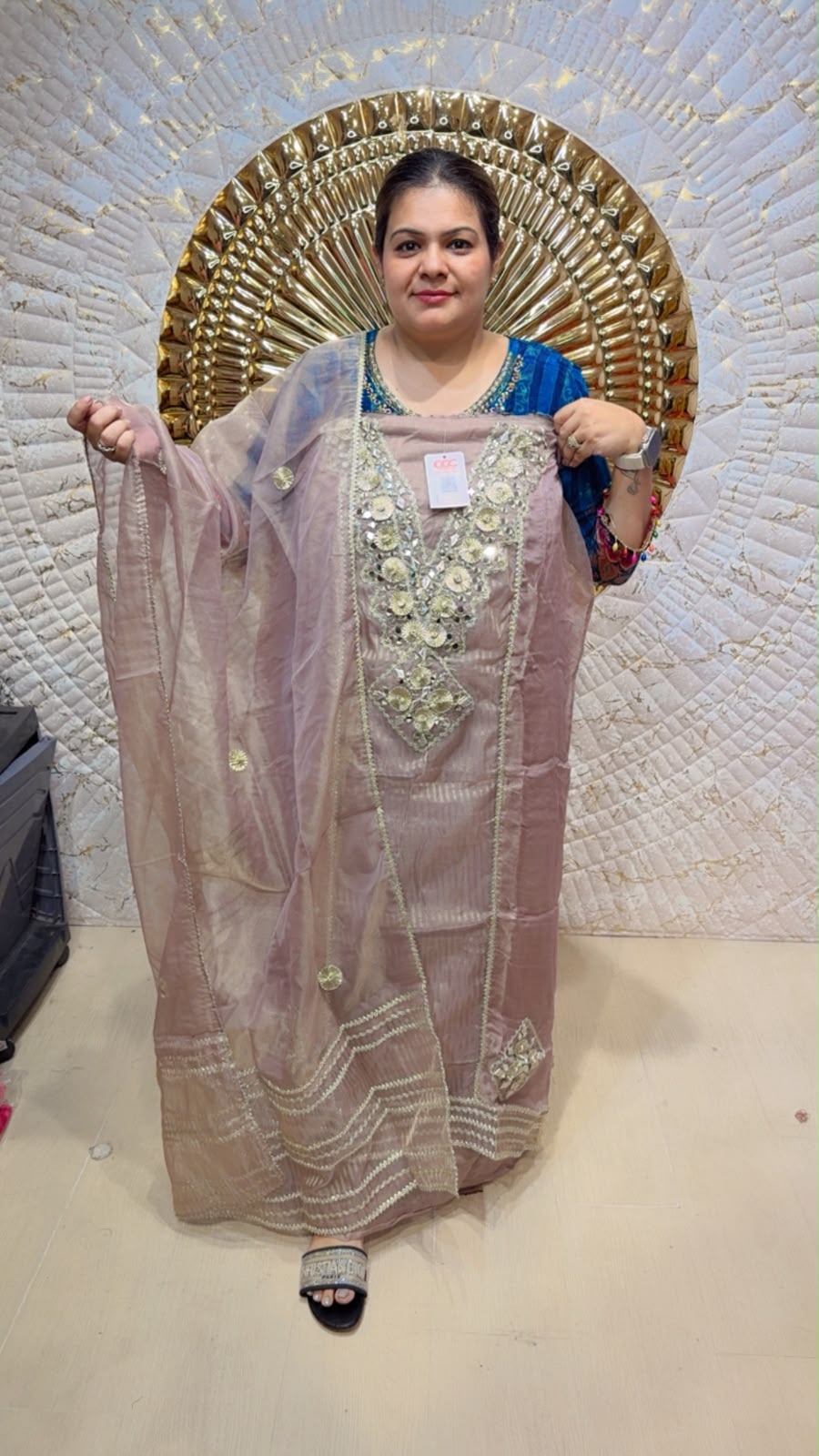 designer pure pashmina suit ccc119