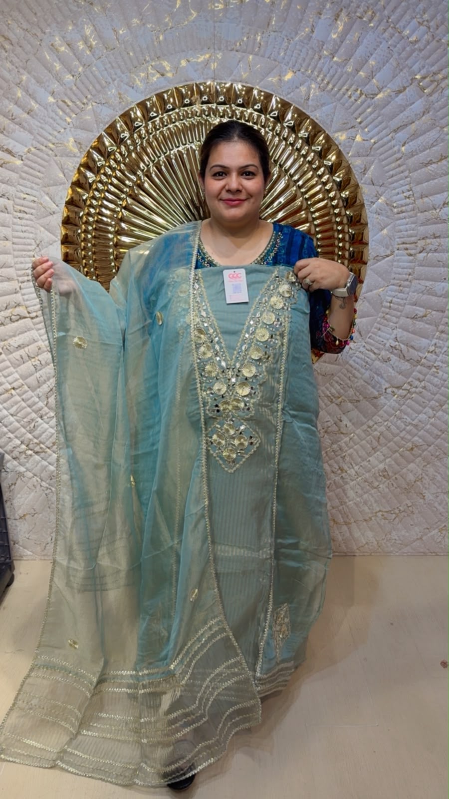 designer pure pashmina suit ccc119
