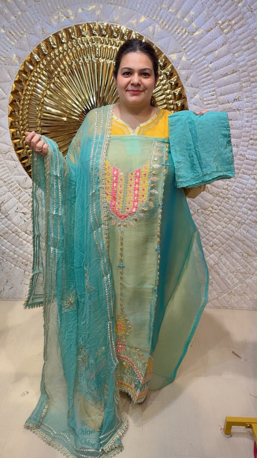 designer pure pashmina suit ccc