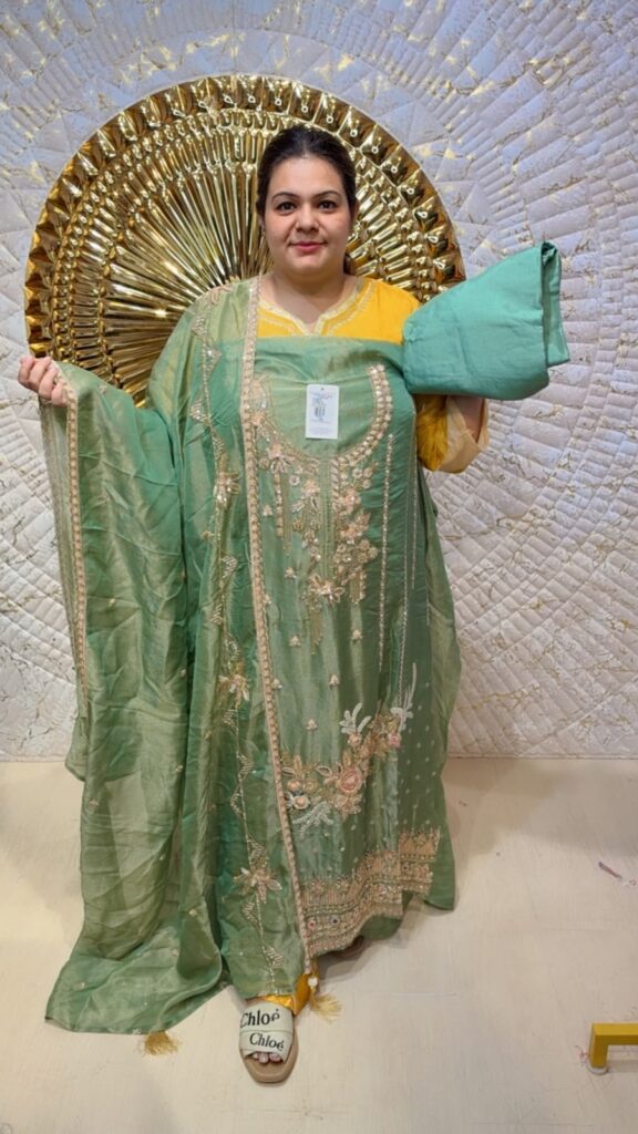 designer pure pashmina suit ccc128