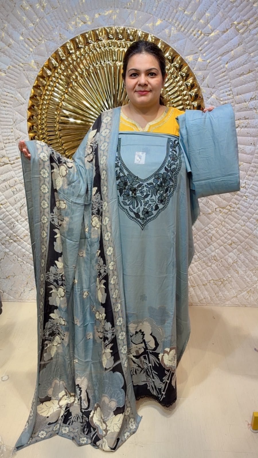designer pure pashmina suit ccc128