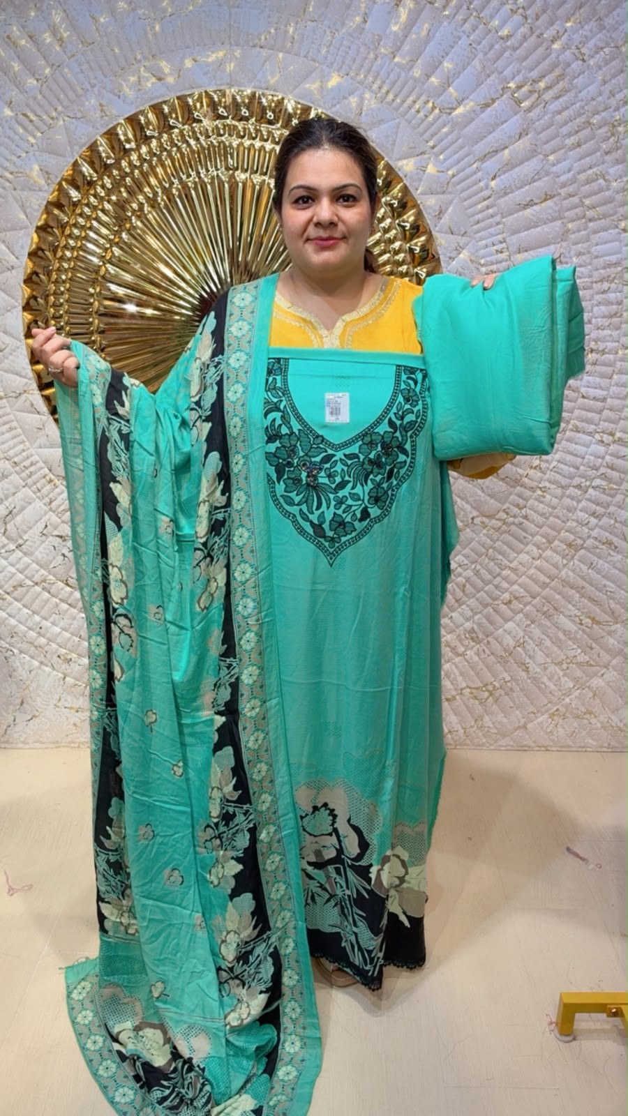 designer pure pashmina suit ccc128