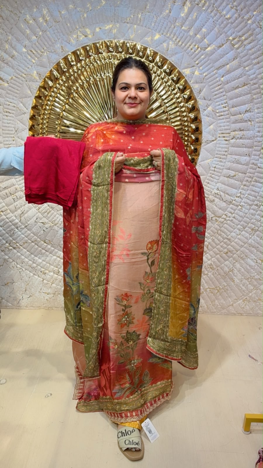designer pure pashmina suit ccc128