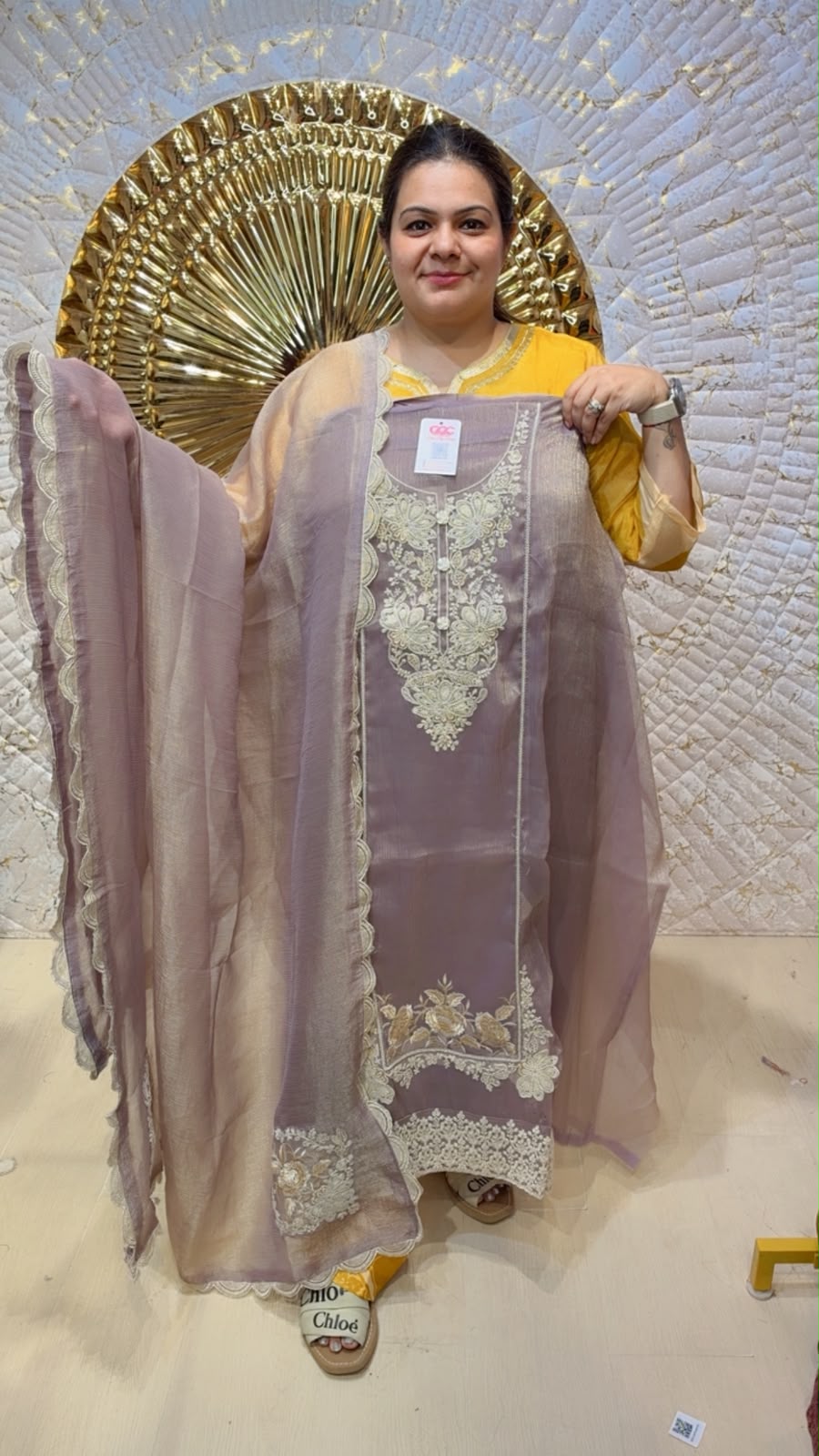 designer pure pashmina suit ccc128