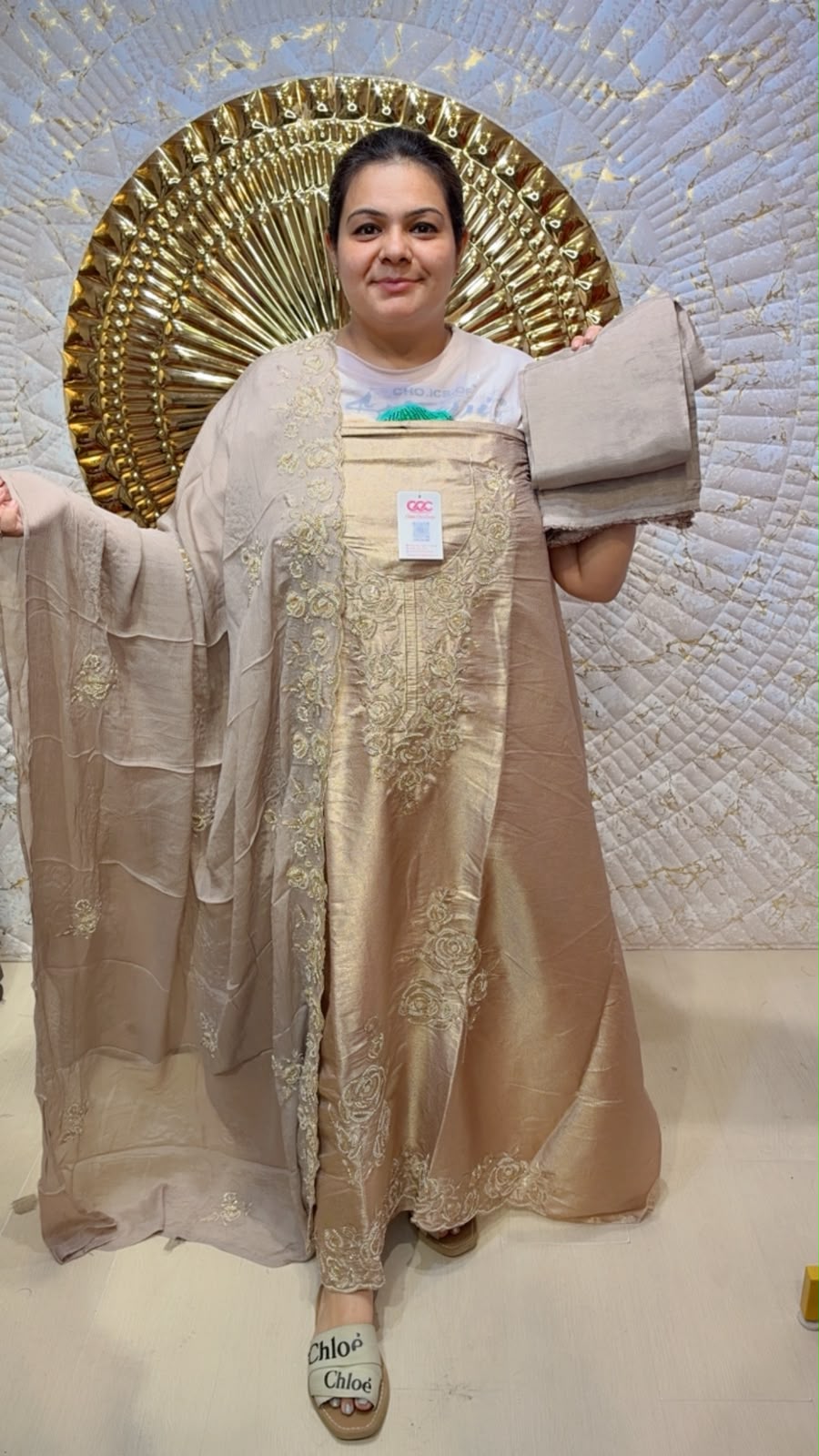 designer pure pashmina suit ccc065