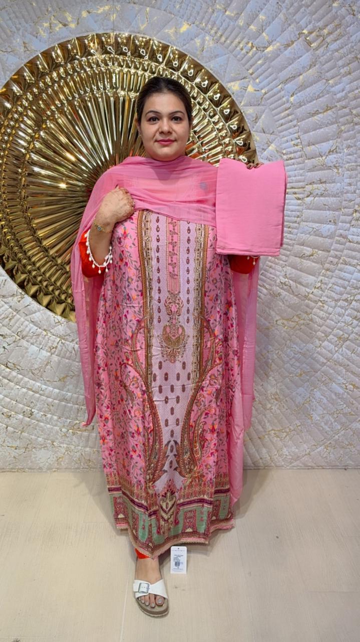 designer pure mal cotton with applique work suit ccc049